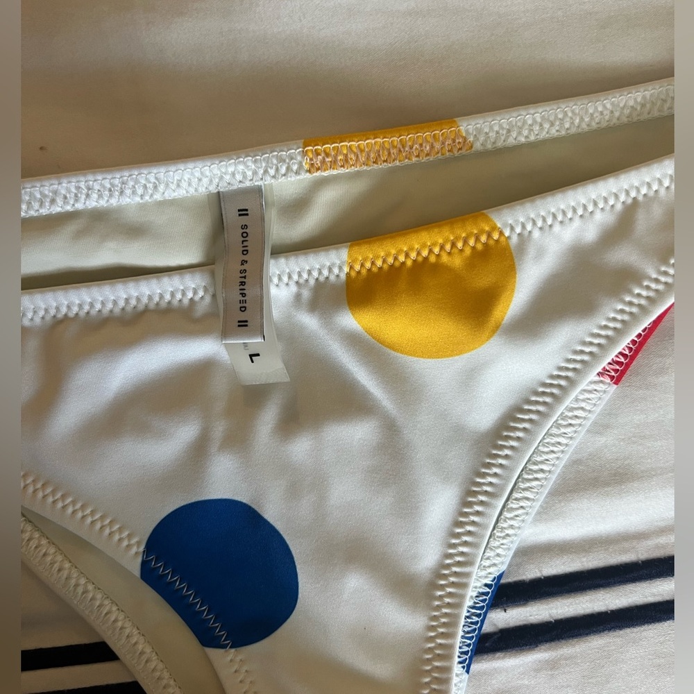 Solid & Striped Polka Dot Bikini Set - image 4